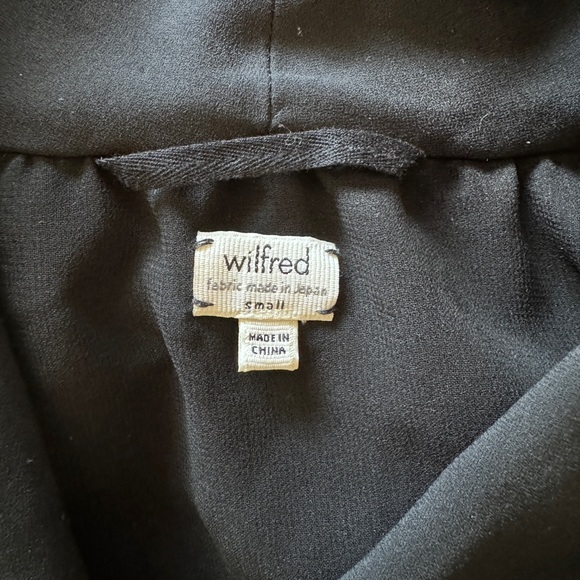 ARITZIA Wilfred Sabine Wrap Dress Sleeveless Tie Waist Black Small - Picture 12 of 13